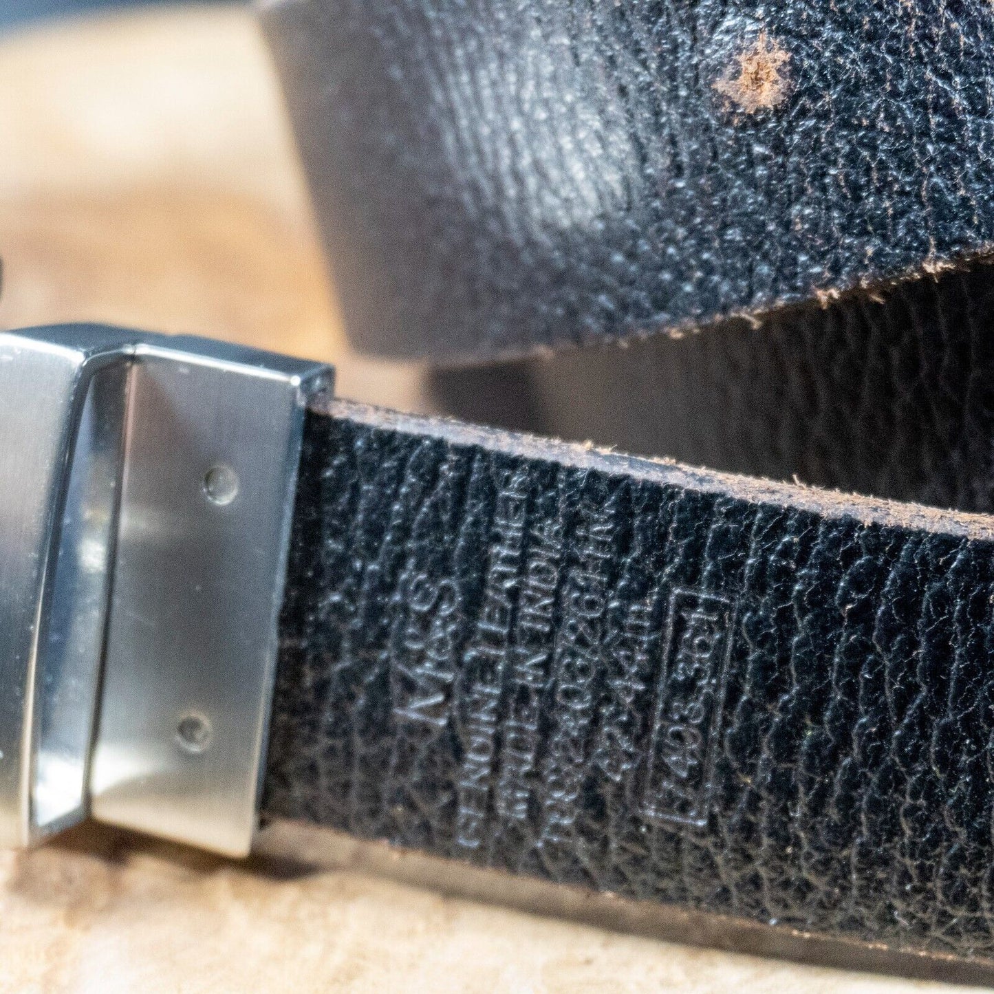 Marks and Spencer Mens Belt M&S Reversible Leather Belt Brown Black Size 42-44 - VintageThing