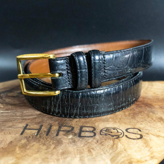 Brighton Mens Belt Vintage Belt Leather Jeans Belt Black Size 38