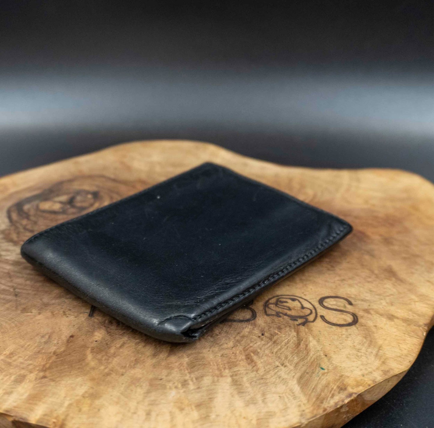 Aspinal of London Mens Wallet Vintage Leather Bifold Card Wallet Black