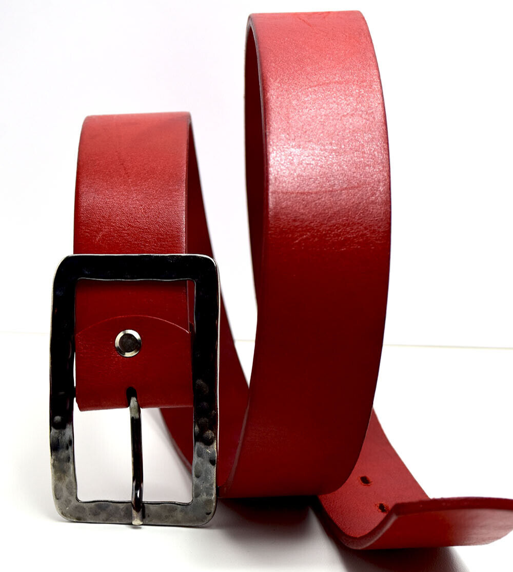 Penny Belts Womens Belt Vintage Leather Belt Red Size 32