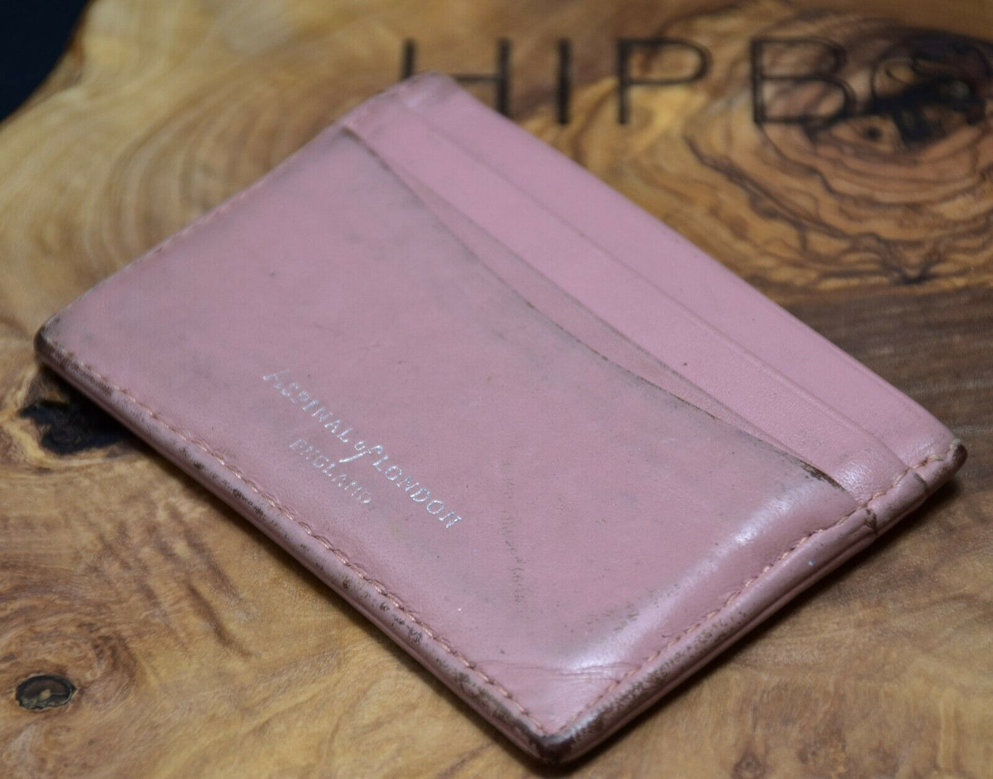 Aspinal of London Womens Leather Card Holder Wallet Pink