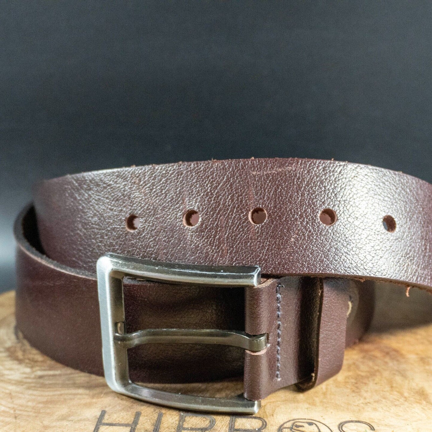 Vintage Mens Belt Leather Jeans Belt Brown Size 36