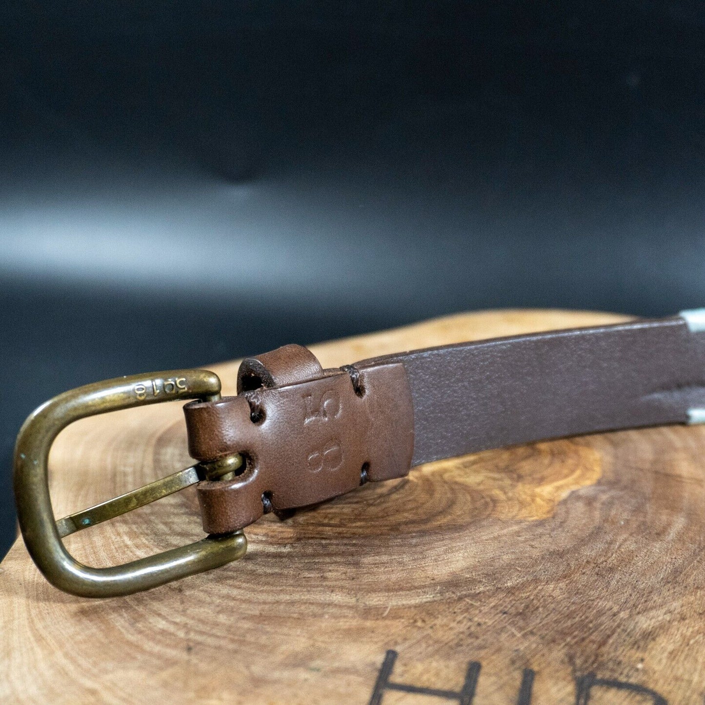 Pioneros Womens Belt Handmade Argentinian Polo Real Leather Belt Brown Size 32 - VintageThing