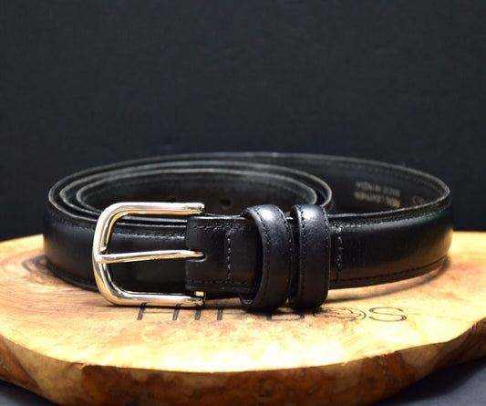 Marks and Spencer Mens Leather Belt M&S Leather Jeans Belt Black Size 38