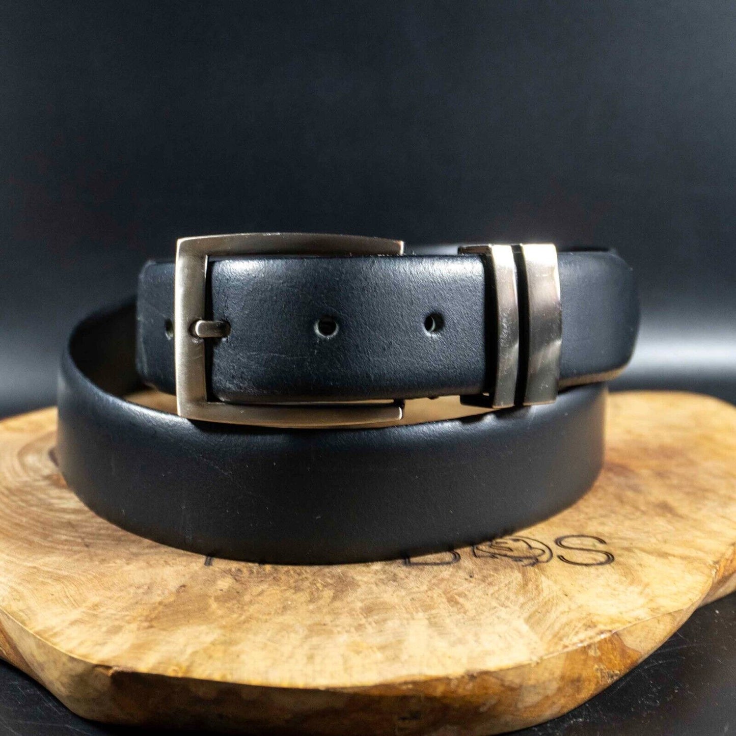 Next Mens Belt Classic Leather Jeans Belt Black Size M 32-34