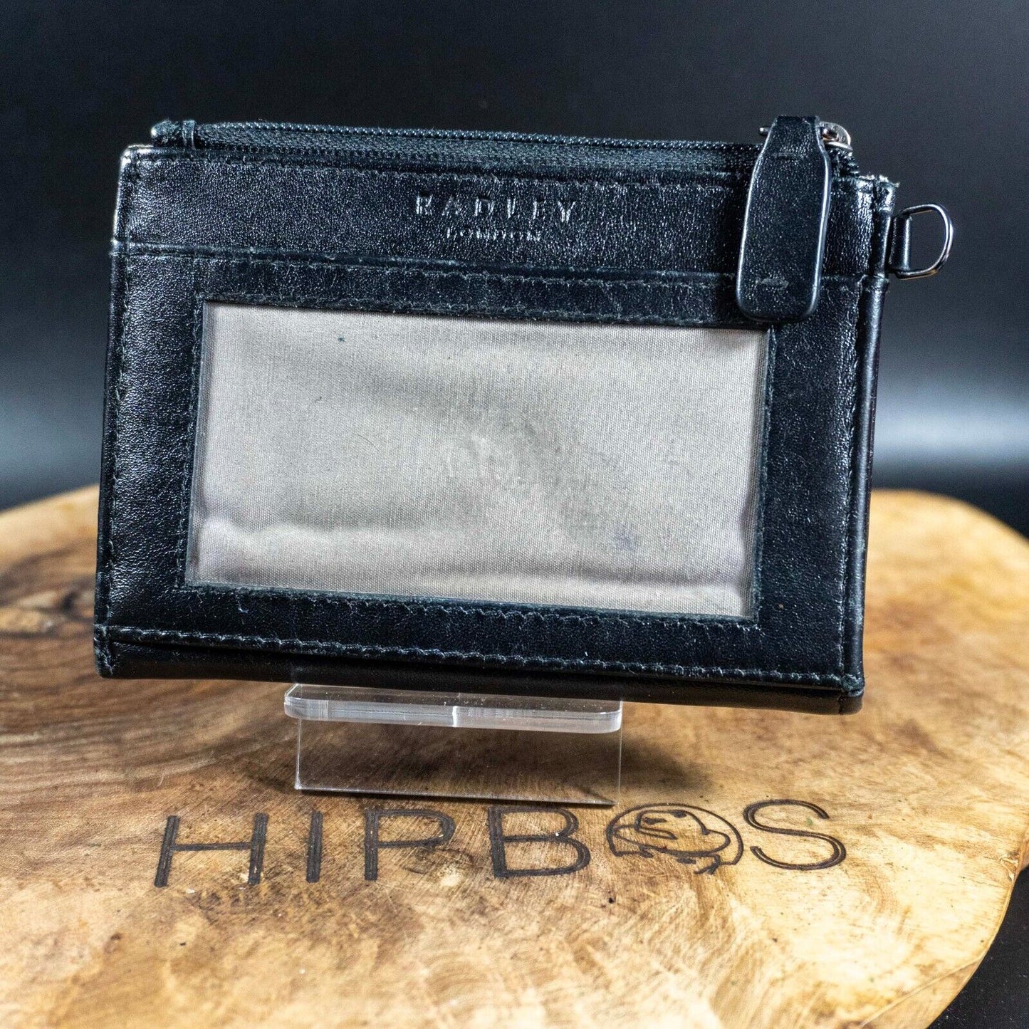 Radley Womens Wallet Card Holder Zip Clutch Purse Wallet Black