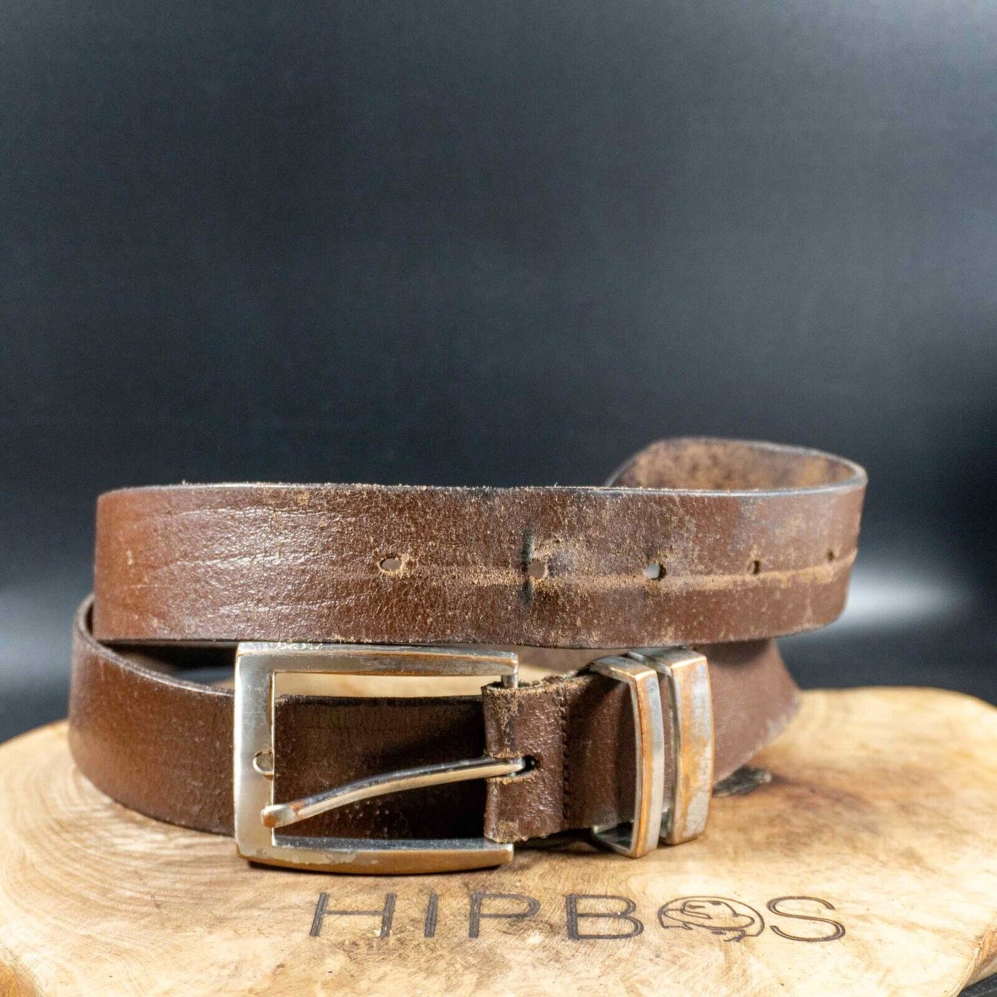 Next Mens Belt Vintage Classic Leather Jeans Belt Brown Size M 32-35