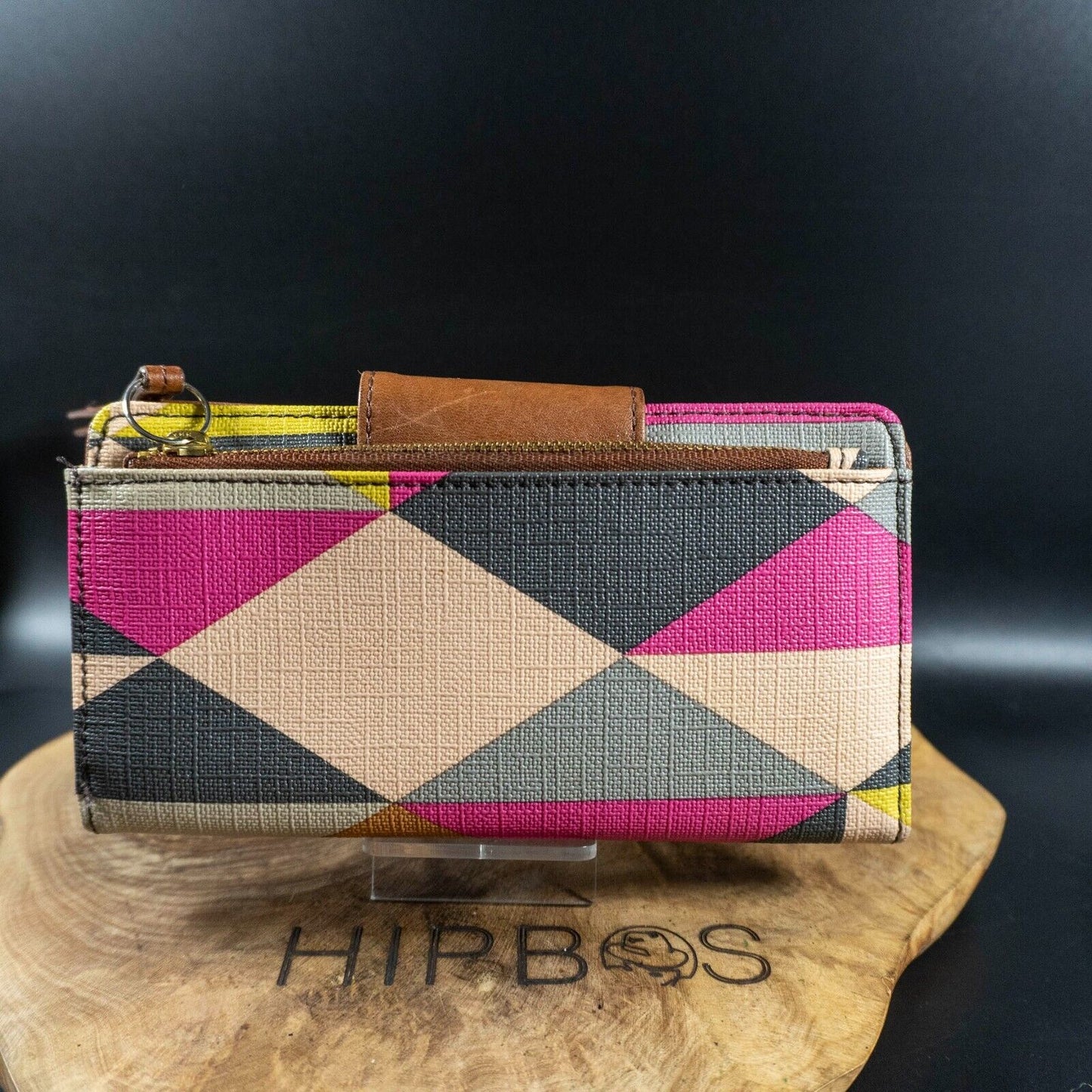 Fossil Womens Purse Wallet Snap Closure Wallet Medium Size Multicolour
