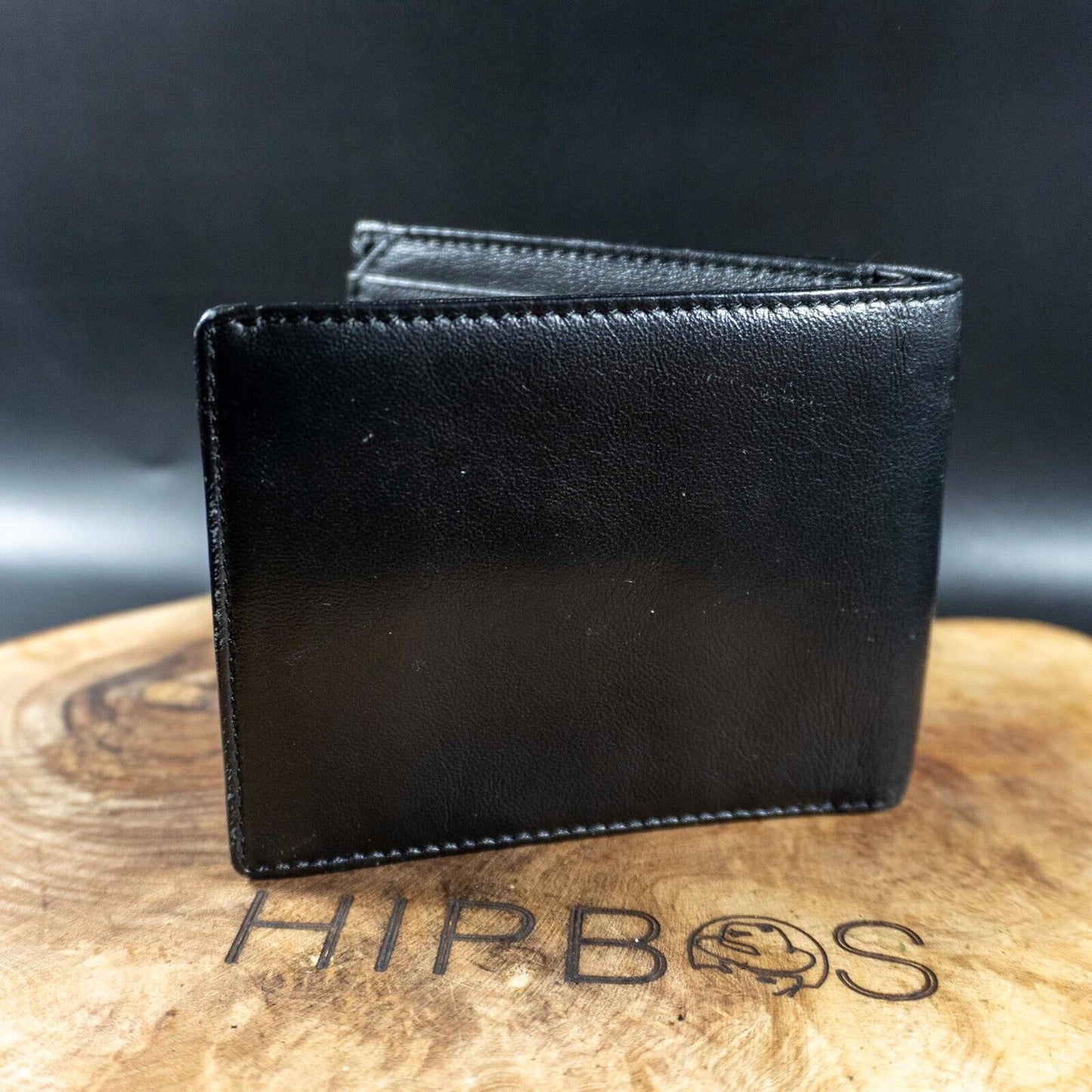 Daxin Mens Wallet Leather Bifold Wallet Black