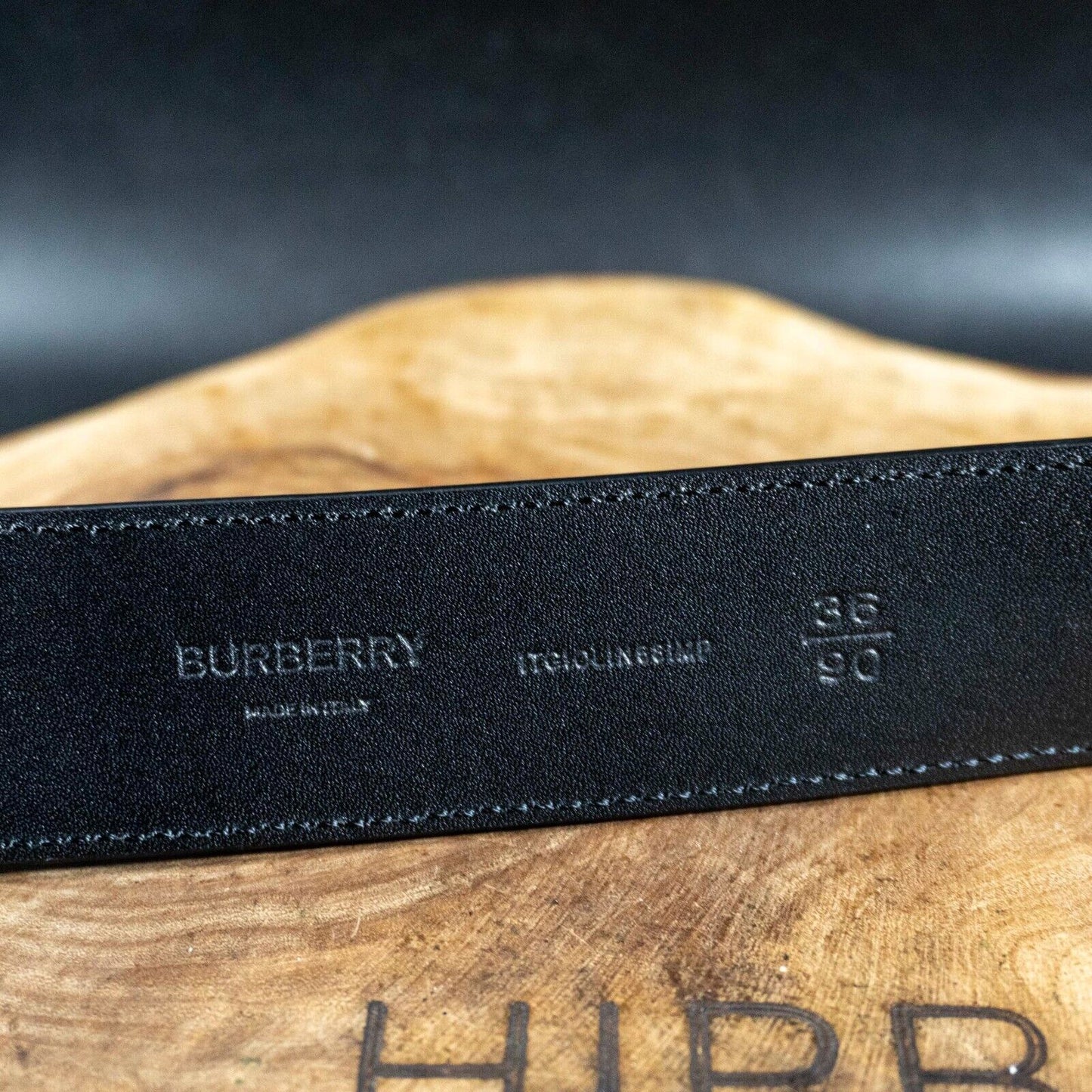 Burberry Mens Belt Leather Belt Jeans Belt Authentic Size 36