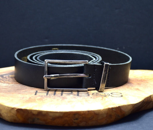 Marks and Spencer Mens Leather Belt M&S Leather Jeans Belt Black Size 38