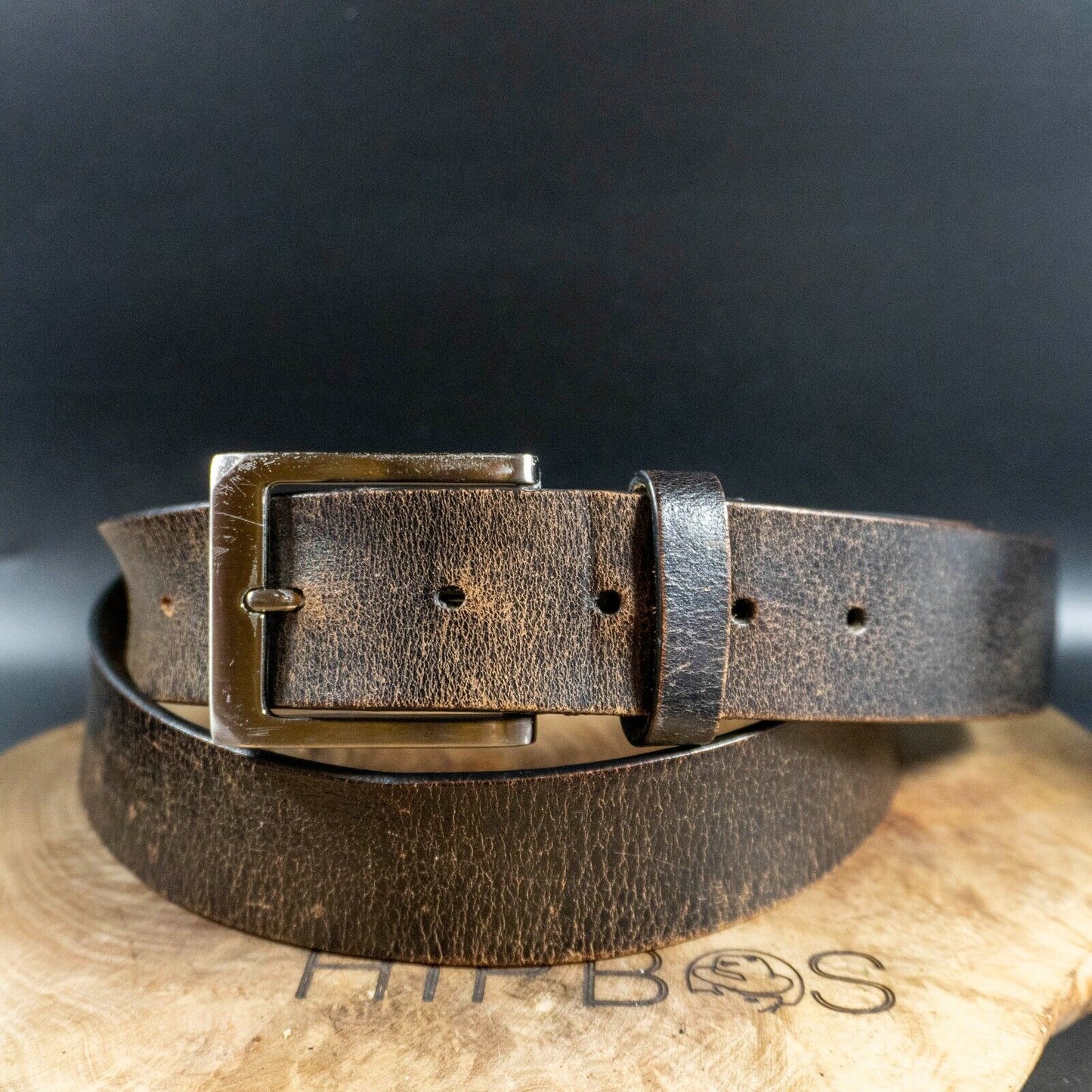 Debenhams Mens Belt Vintage Leather Jeans Belt Brown Size 42