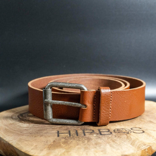 Vintage Mens Belt Handmade Vintage Leather Jeans Belt Brown Size 34