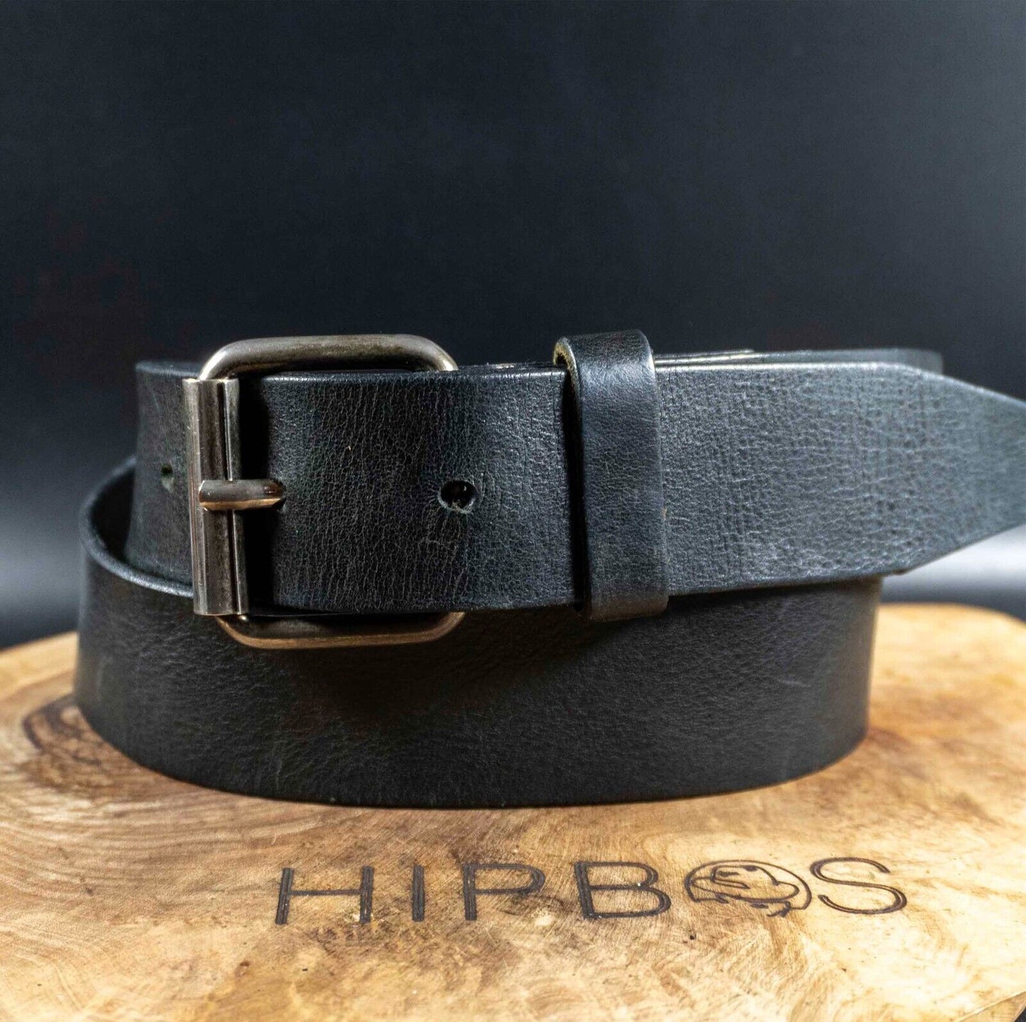 H&M Mens Belt Vintage Mens Leather Belt Jeans Belt Black Size 34