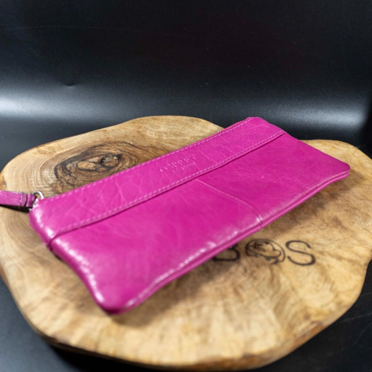 Osprey By Graeme Ellisdon Womens Leather Pouch Wallet Purse Medium Pink
