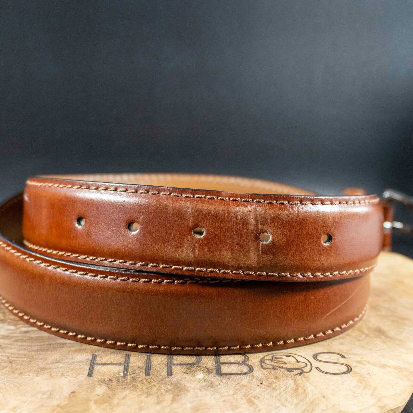 Next Signature Mens Belt Classic Leather Jeans Belt Brown Size M 32-34