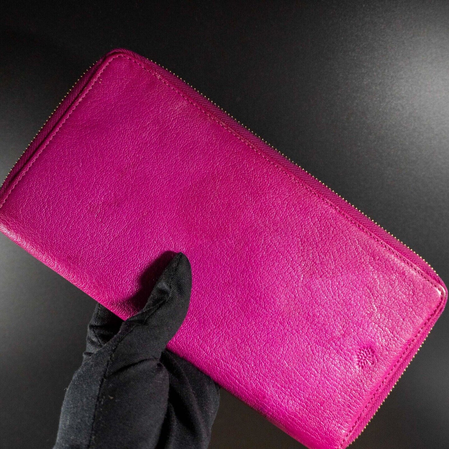 Mulberry Travel Wallet Zip Around Leather Travel Wallet Mulberry Pink