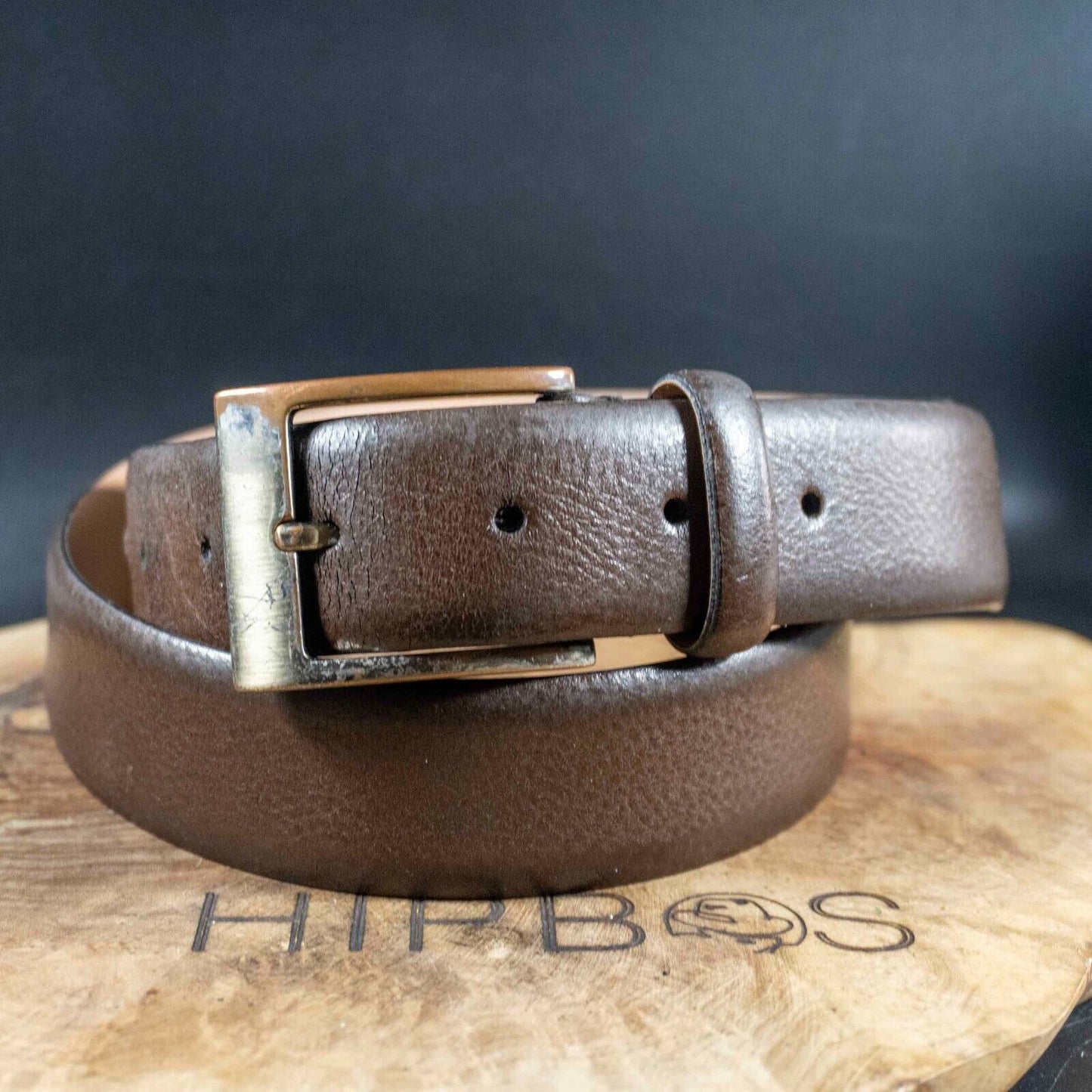 Next Signature Mens Belt Classic Leather Jeans Belt Brown Size S 29-31