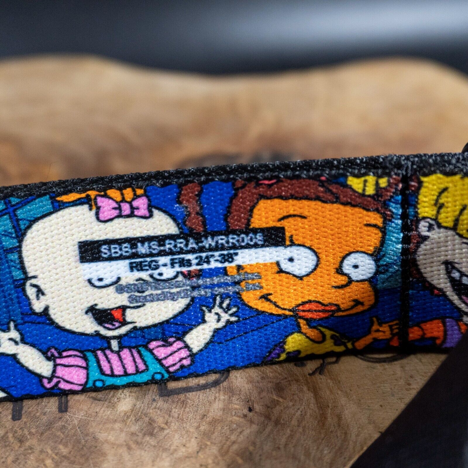 Buckle Down Fabric Webbing Belt Rugrats Logo Seatbelt Belt Regular 24"-38" - VintageThing