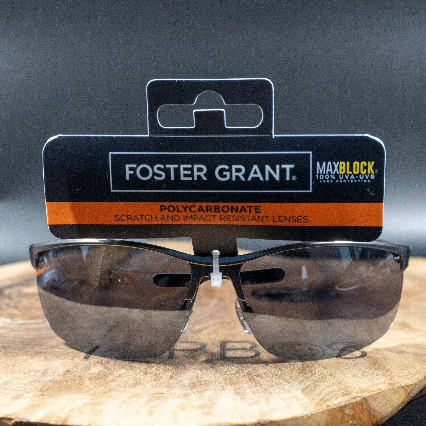 Foster Grant Mens Sport Sunglasses SFGS22120 Gunmetal Frame Grey Lenses - VintageThing