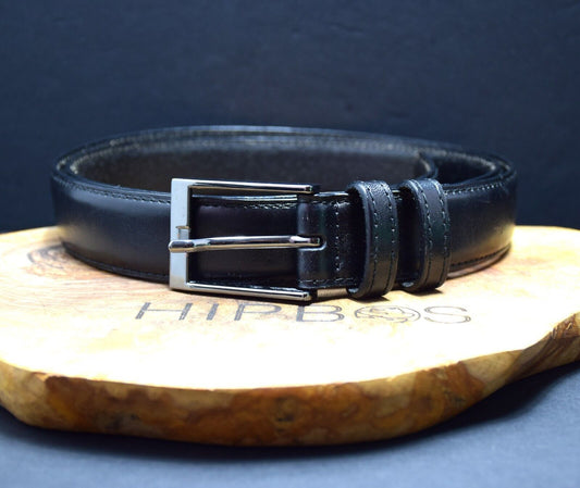 Marks and Spencer Mens Leather Belt M&S Leather Jeans Belt Black Size 38