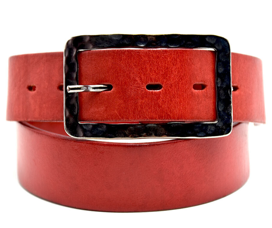 Penny Belts Womens Belt Vintage Leather Belt Red Size 32