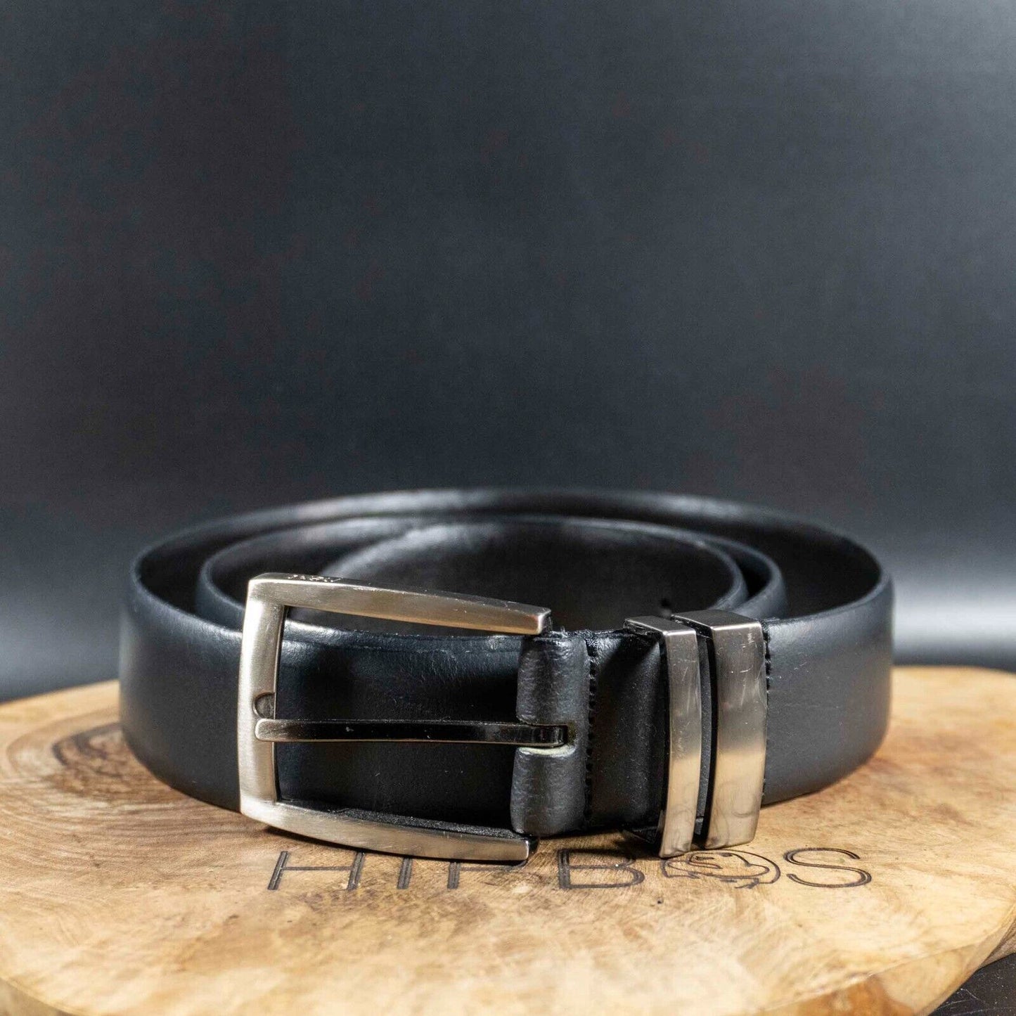 Next Mens Belt Classic Leather Jeans Belt Black Size M 32-34