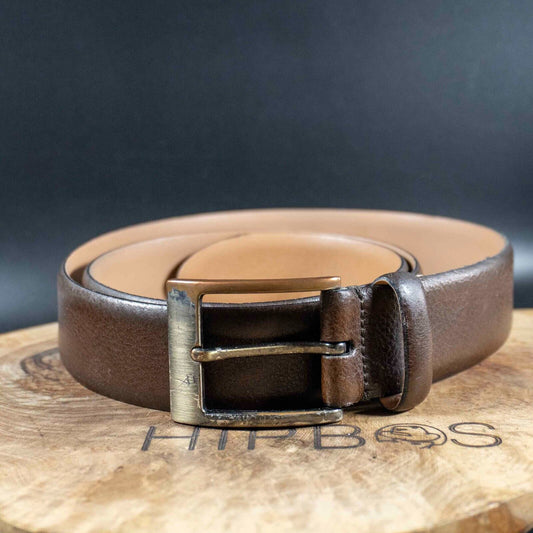 Next Signature Mens Belt Classic Leather Jeans Belt Brown Size S 29-31