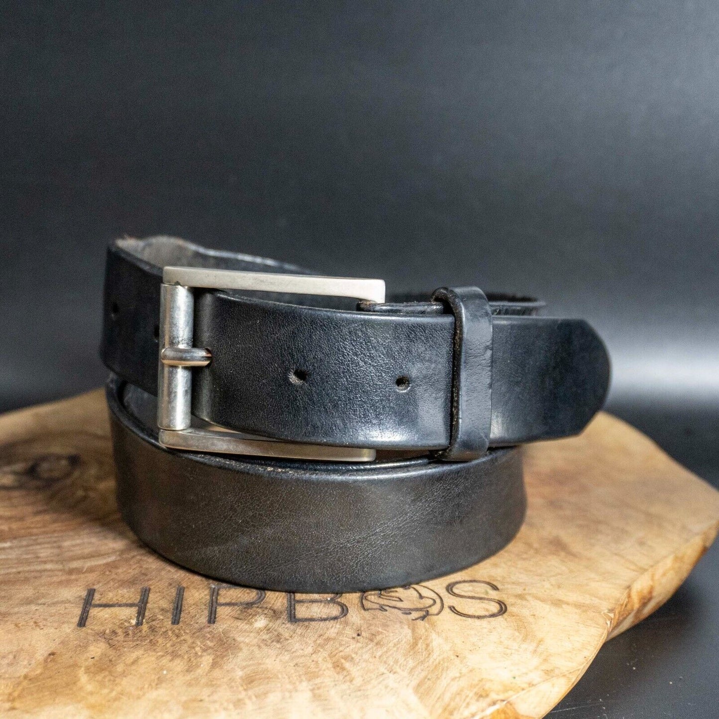 Walker Slater Mens Belt Vintage Classic Leather Jeans Belt Black Size 38