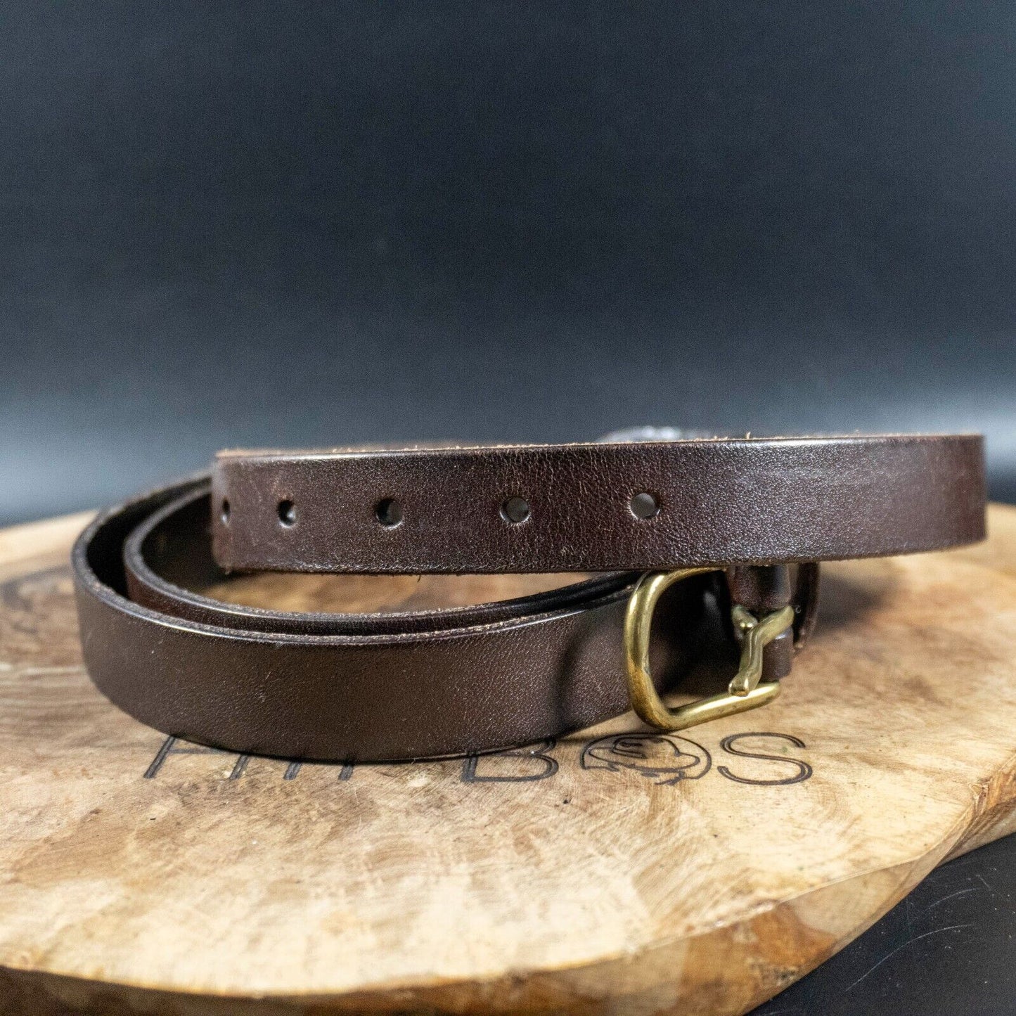 Volpi Concerie Woemns Belt Skinny Leather Belt Brown Size 30