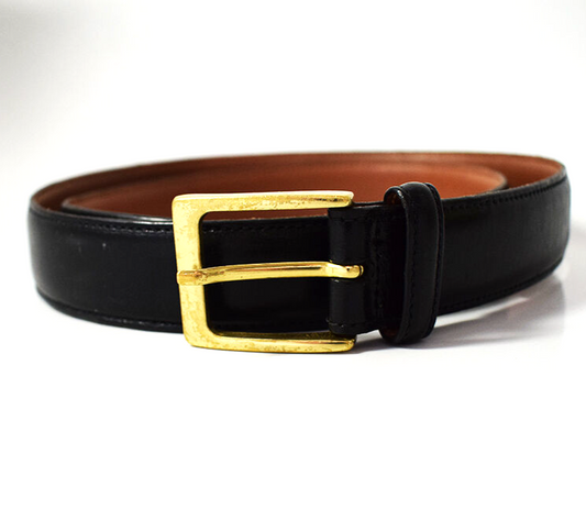 Trafalgar Mens Belt Classic Cortina Leather Jeans Belt Black Size 36