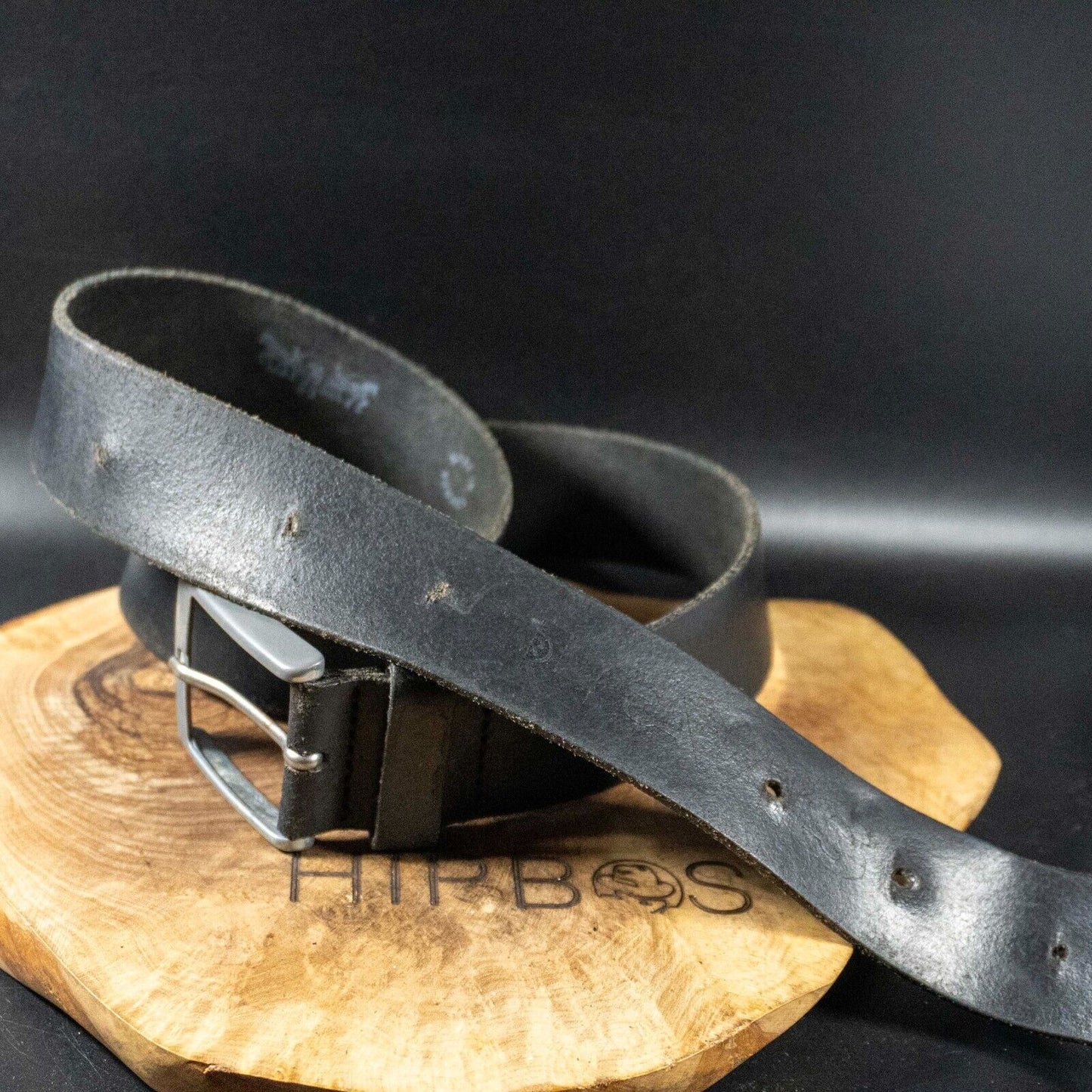 Levis Mens Belt Vintage Leather Belt Jeans Leather Belt Black Size 42