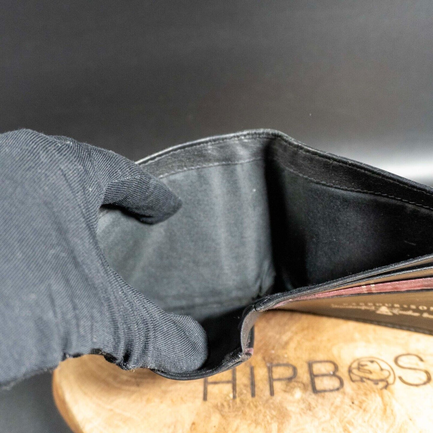 Barbour Mens Wallet Bifold Leather Wallet Bifold Card Wallet Black