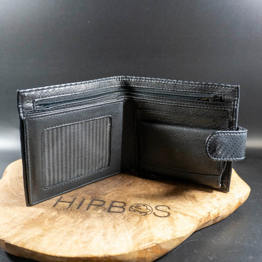Mala Leather Mens Bifold Wallet Leather Card Wallet Black RFID Protect