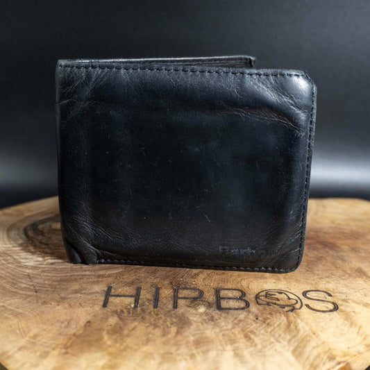 Barbour Mens Wallet Bifold Leather Wallet Bifold Card Wallet Black
