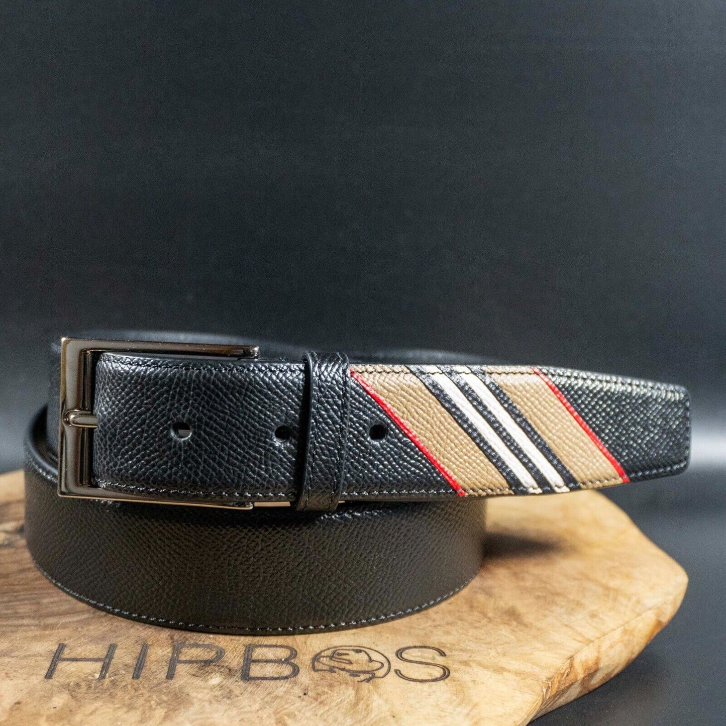 Burberry Mens Belt Leather Belt Jeans Belt Authentic Size 36