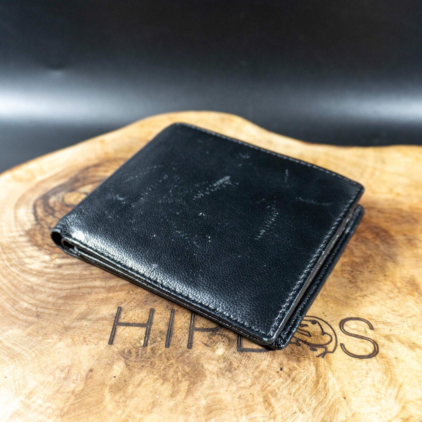 Daxin Mens Wallet Leather Bifold Wallet Black