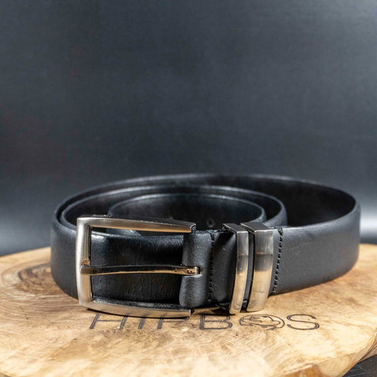 Next Mens Belt Classic Leather Jeans Belt Black Size L 34-36