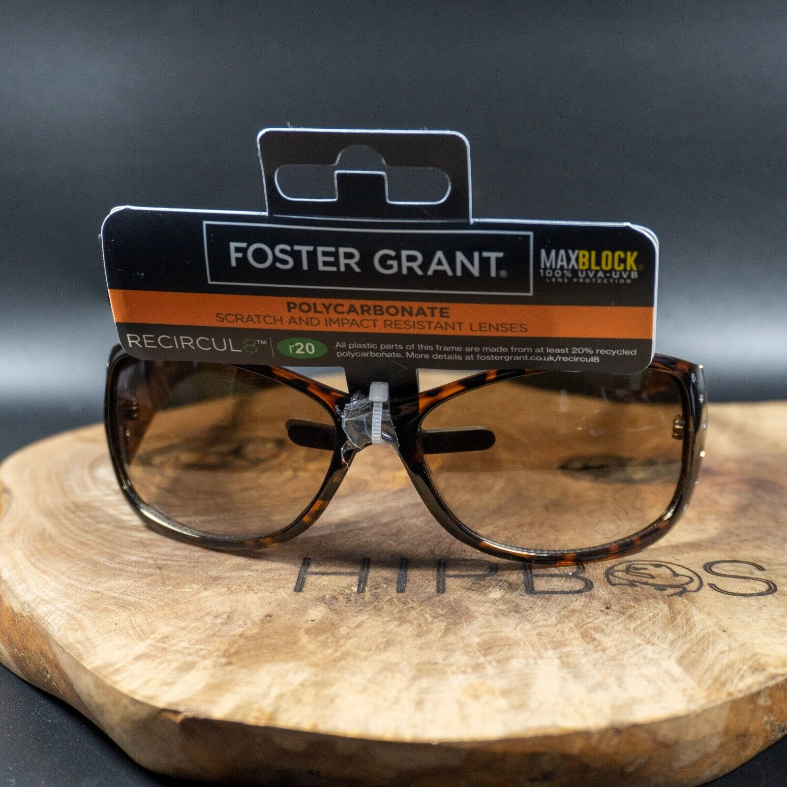 Foster Grant Womens Sunglasses SFGS22110 Brown Frame Yellow Gradient Lenses - VintageThing