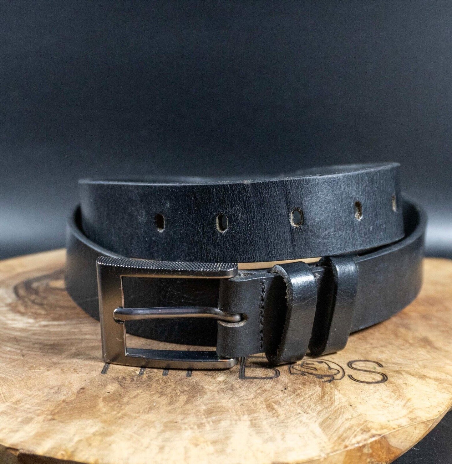 Next Mens Belt Leather Jeans Belt Black Size M 32 - 34