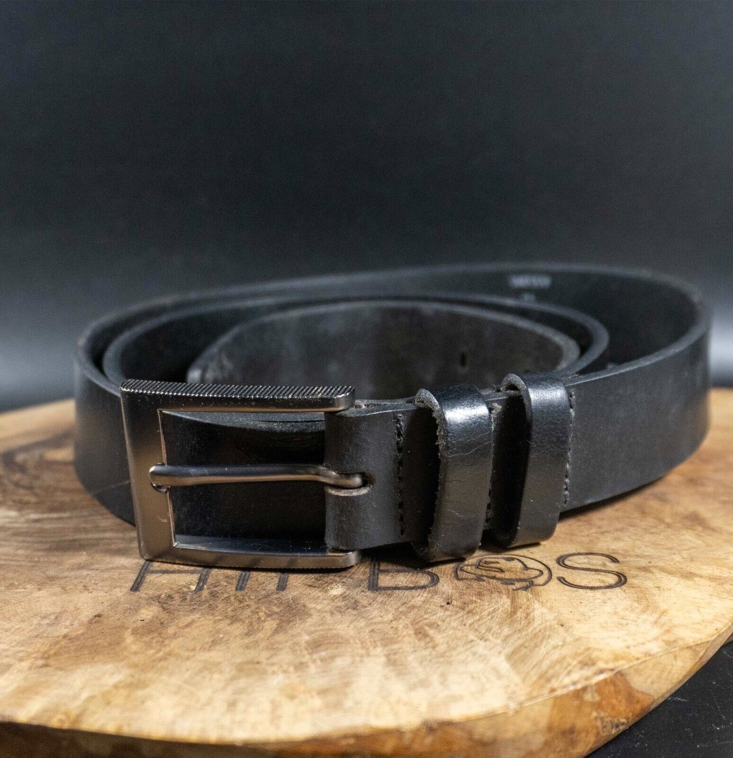 Next Mens Belt Leather Jeans Belt Black Size M 32 - 34