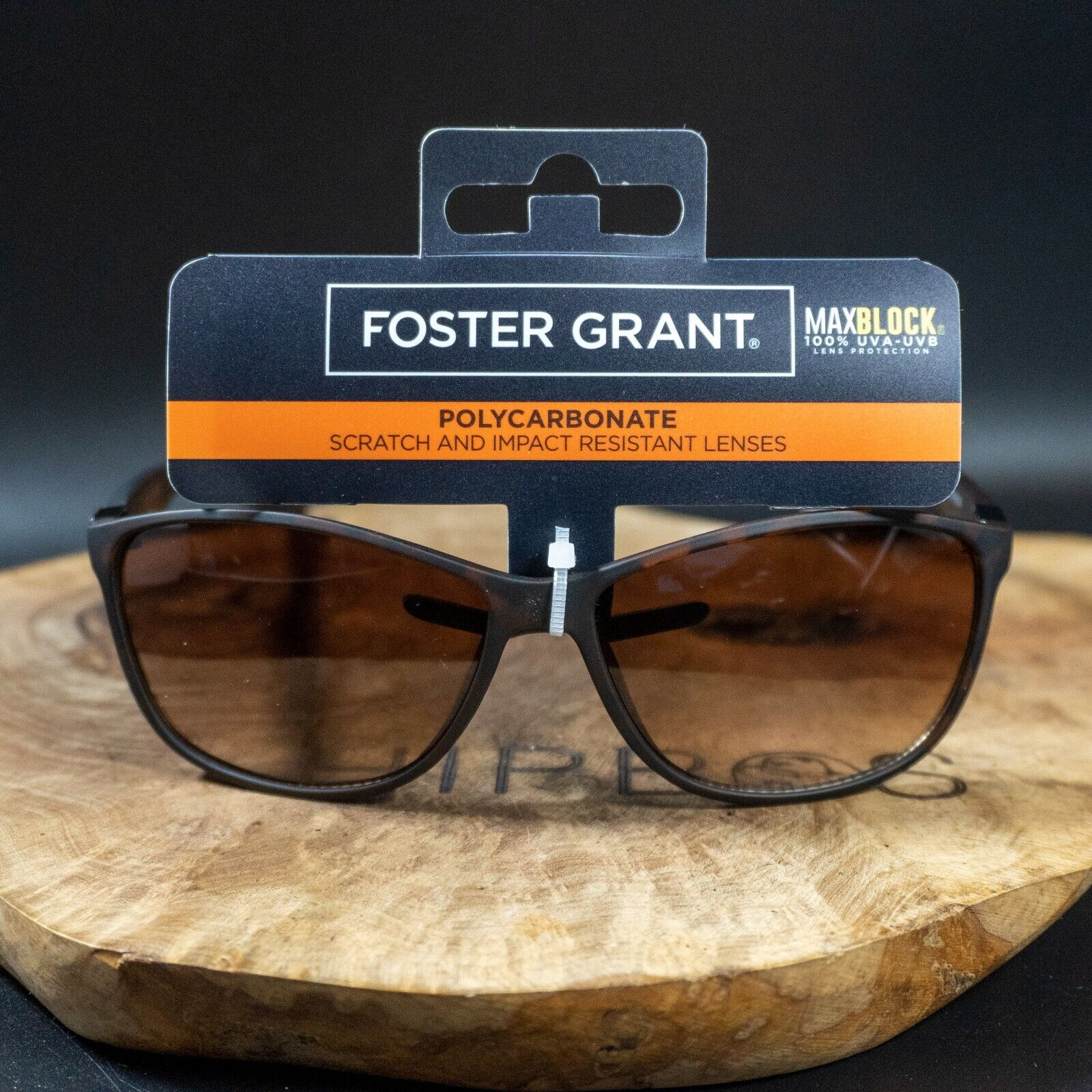 Foster Grant Mens Womens Sunglasses SFGS22121 Brown Frame Brown Gradient Lenses - VintageThing