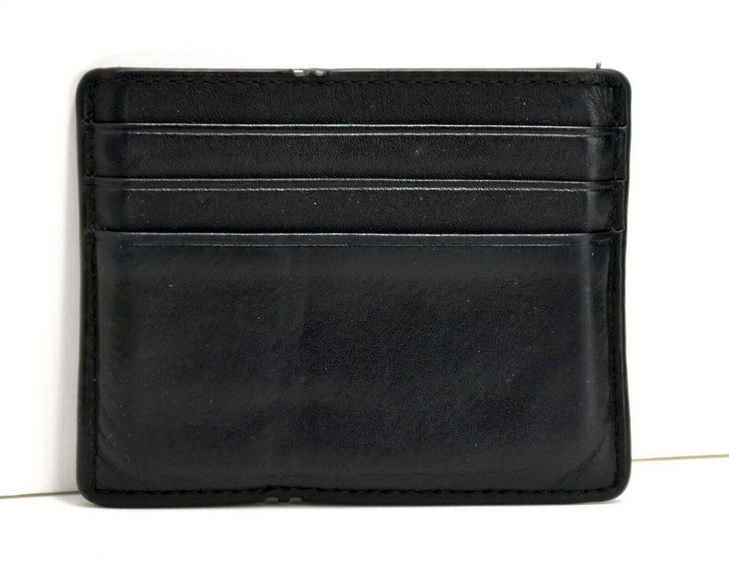 Authentic Michael Kors Mens Leather Card Wallet Holder Black