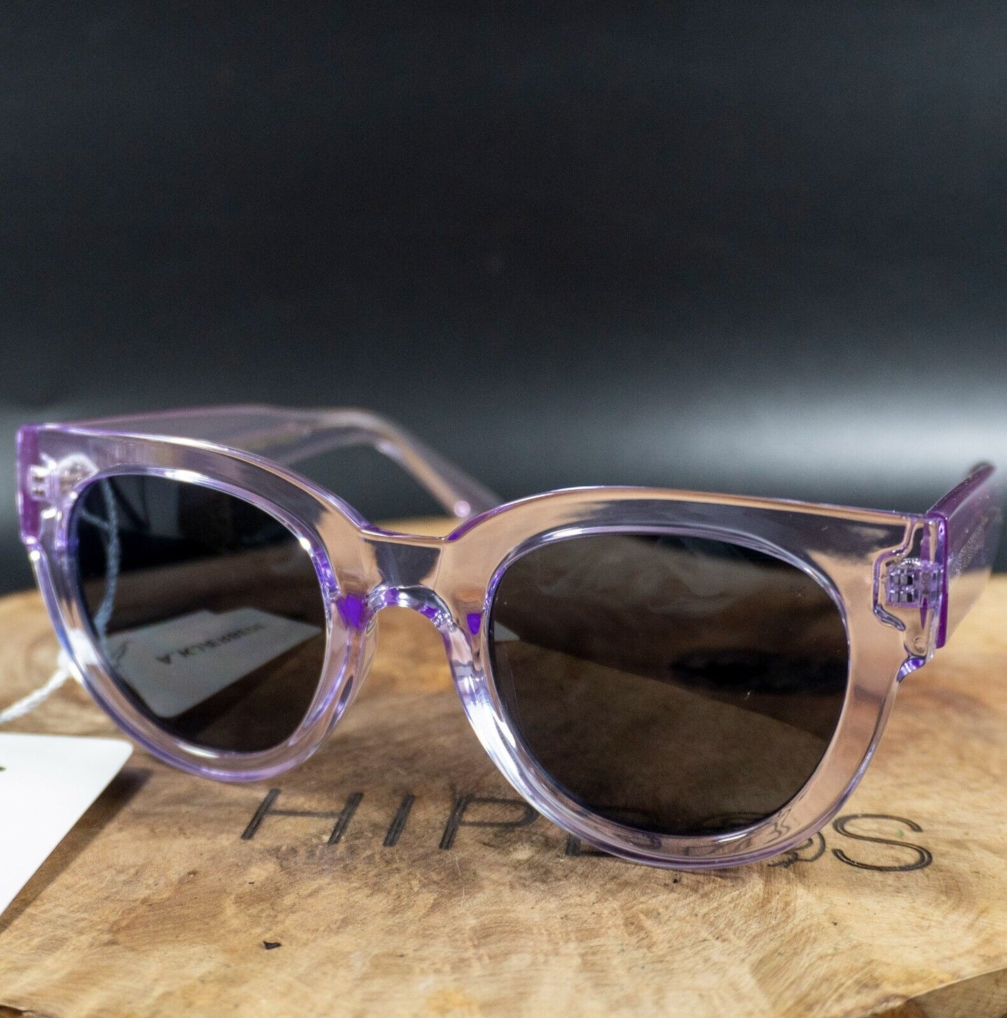 A. Kjaerbede Womens Sunglasses Lilly KL2215-003 Lavender Clear Frame Grey Lenses - VintageThing