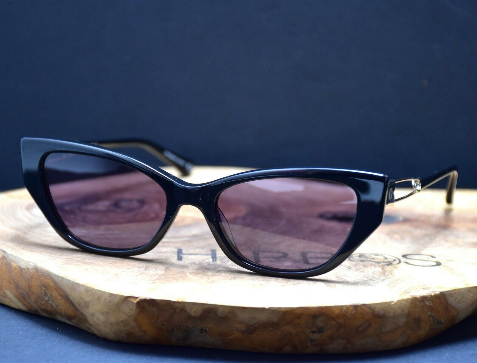 EPOKHE Wire Womens Sunglasses Handmade Acetate Sunglasses Black Frame - VintageThing