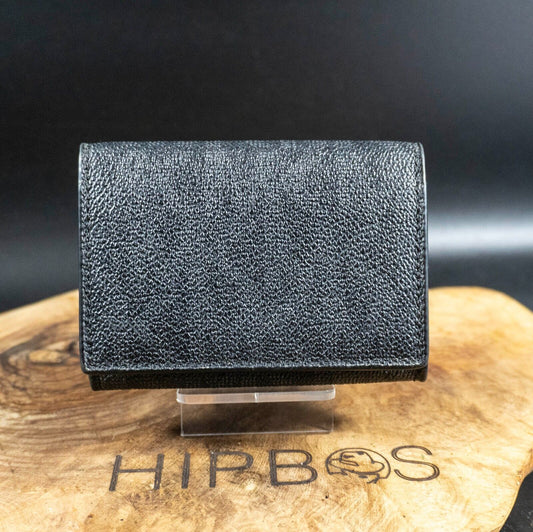 Michael Kors Authentic Mens Leather Card Wallet Business Card Holder Black