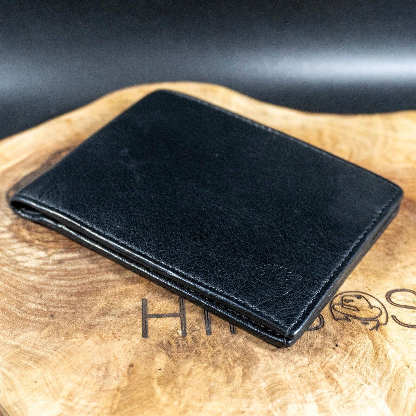 Timberland Mens Bifold Wallet Leather Card Wallet Black