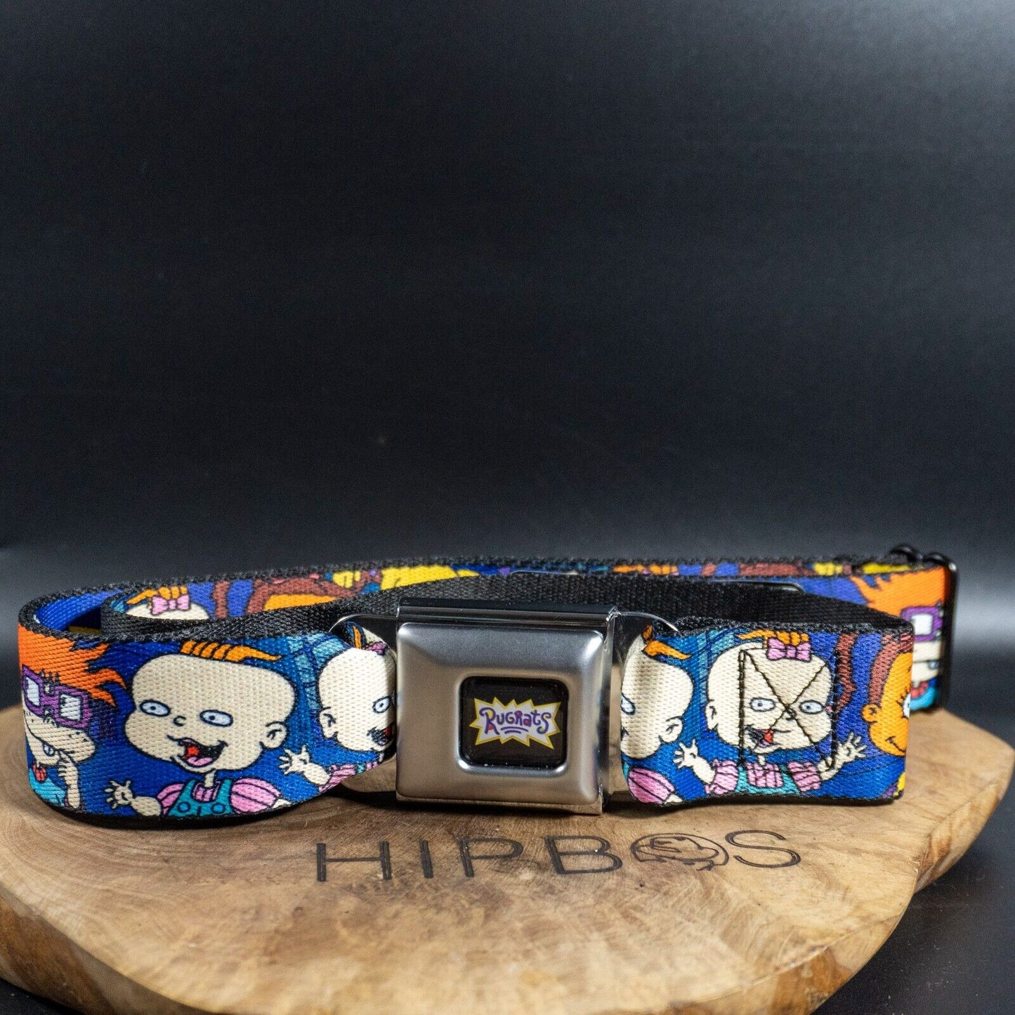 Buckle Down Fabric Webbing Belt Rugrats Logo Seatbelt Belt Regular 24"-38" - VintageThing