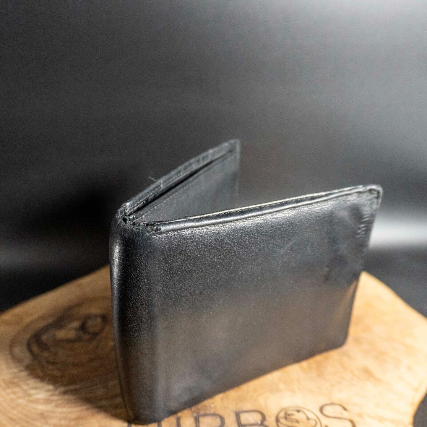 Maitre Mens Wallet Bifold Leather Card Wallet Black