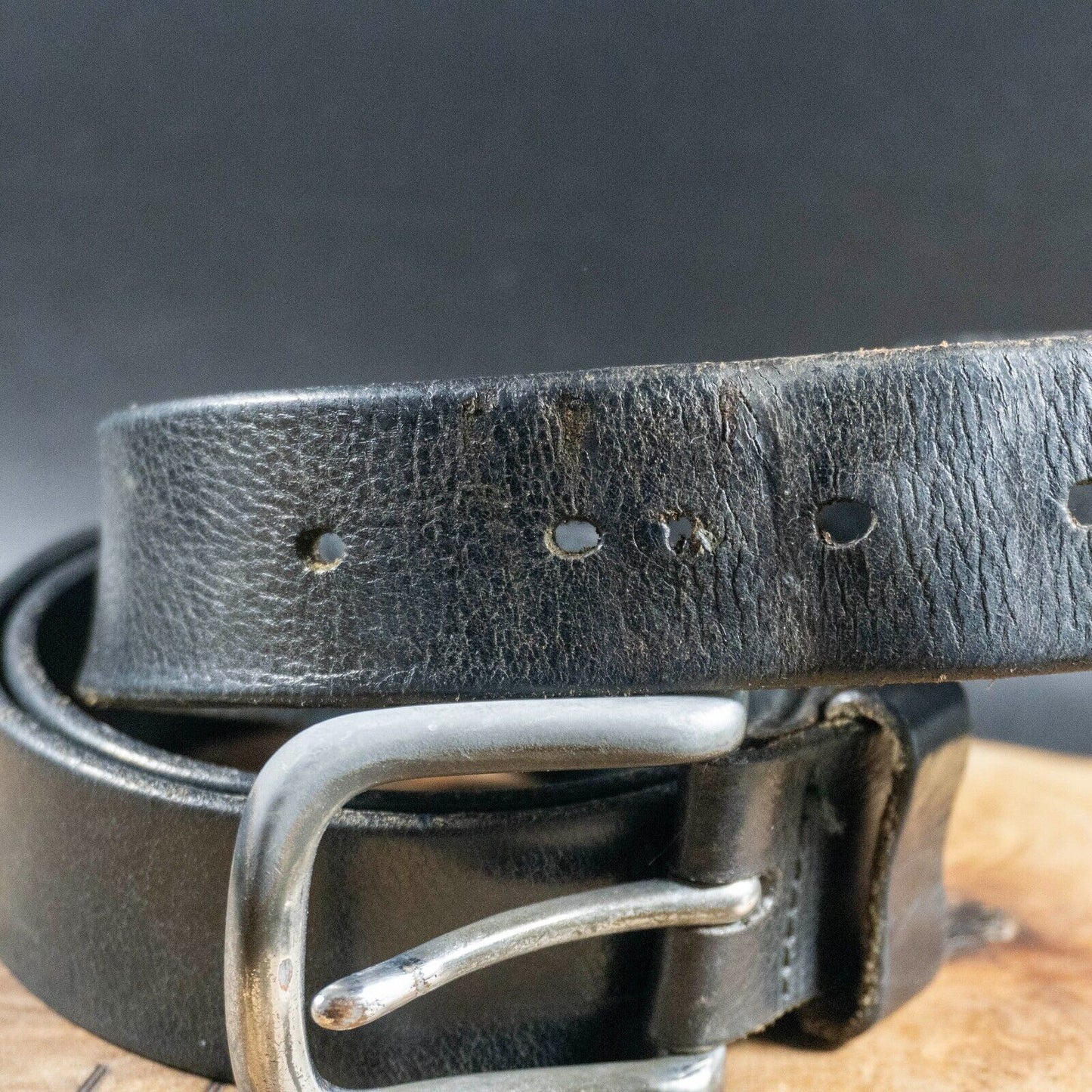 GAP Mens Belt Vintage Leather Jeans Belt Black Size 36